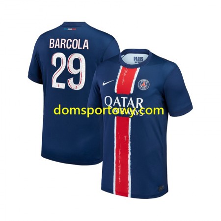 Koszulka Paris Saint-Germain Bradley Barcola 29 Domowe Koszulki Piłkarskie 2024-2025 Krótki Rękaw